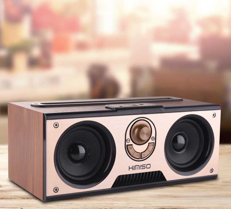 Loa Bluetooth cao cấp Loa Bluetooth Suntek Kimiso KM-7 loa bluetooth cao cap suntek kimiso km 7 Loa bluetooth loa kraoke cắm thẻ nhớ nghe đài FM Siêu Hay hiết kế cổ điển vân gỗ Kiêm Giá Đỡ Điện Thoại Nhiều Chức Năng Cao Cấp