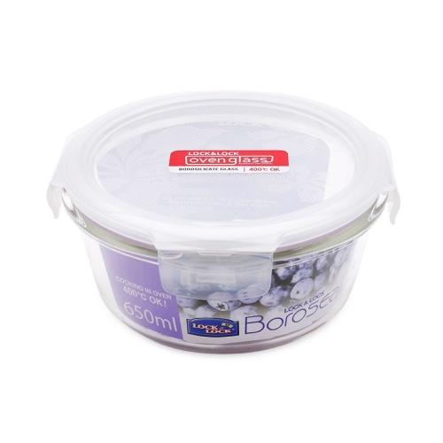 Thố thủy tinh lock & lock 650ml chịu nhiệt boroseal