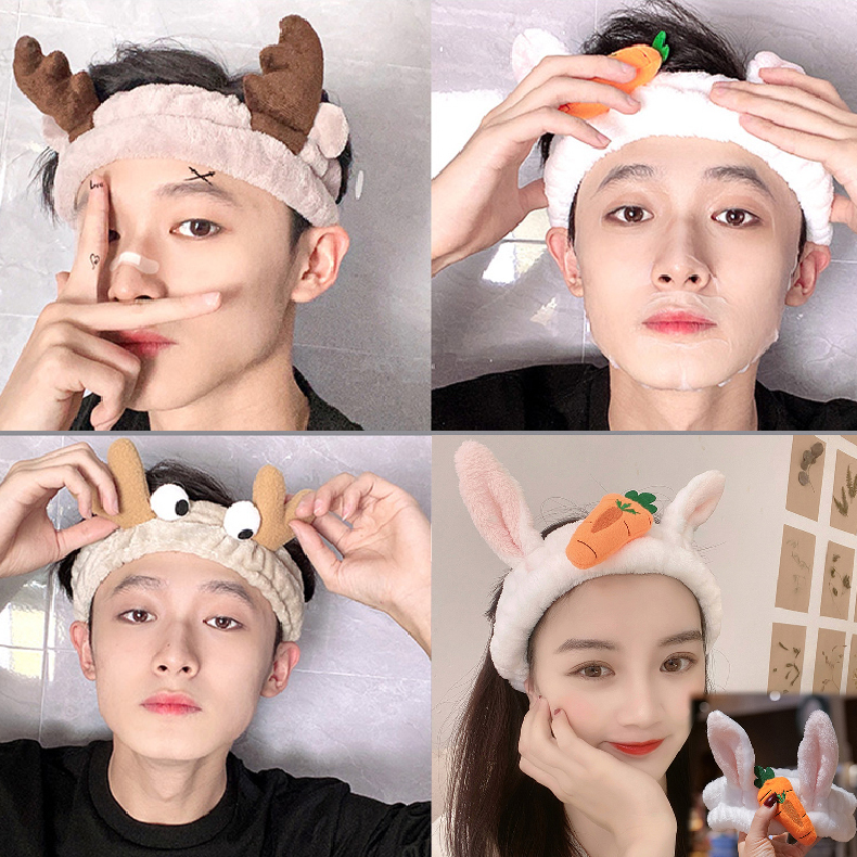 Băng Đô Rửa Mặt Nam, Nữ Hàn Quốc Dễ Thương Dễ Thương Cute Hot Trend 2021