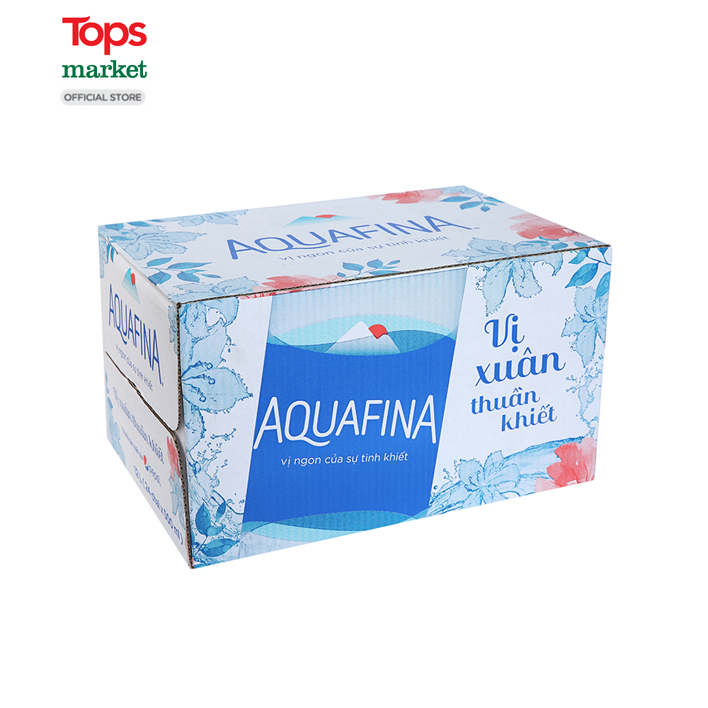 Thùng 24 Chai Nước Tinh Khiết Aquafina 500Ml - Siêu Thị Tops Market