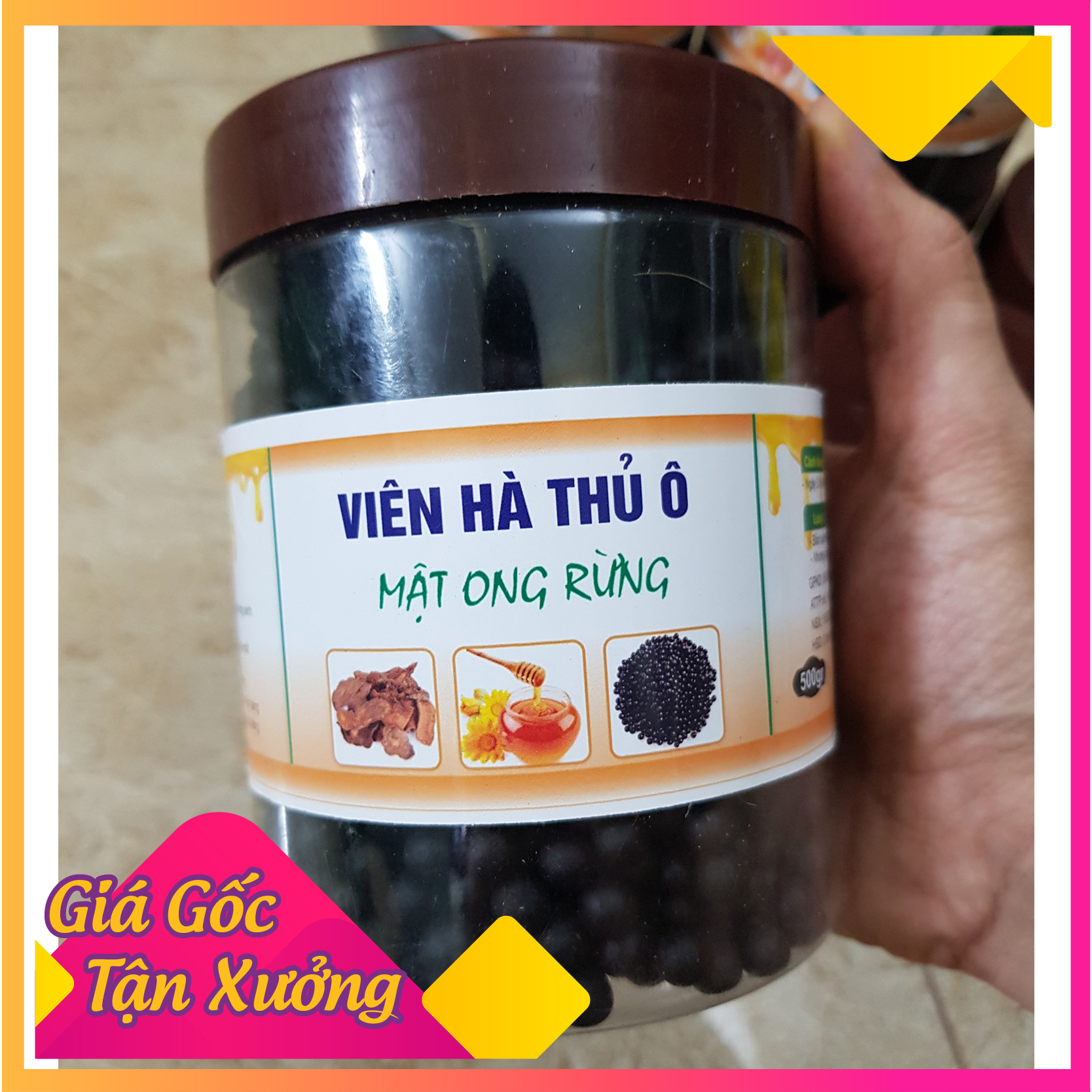 1kg Viên hà thủ ô mật ong rừng , hà thủ ô viên, xanh tóc đẹp da, trẻ lâu, hói, rụng tóc, lão hóa