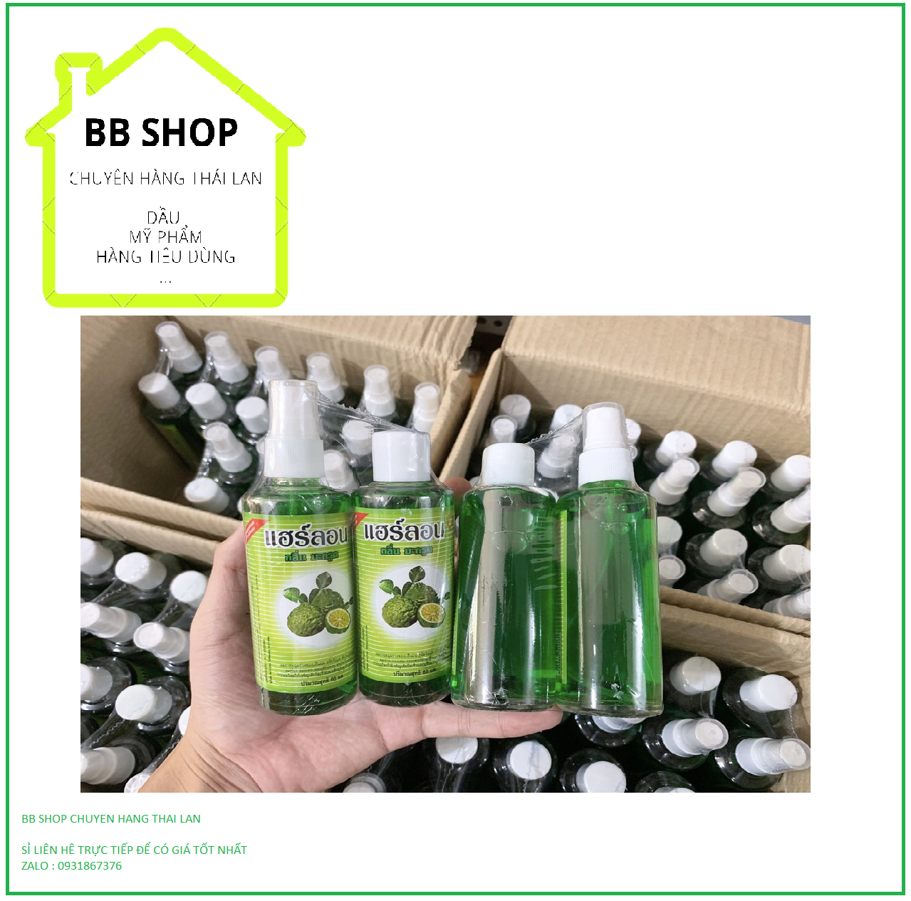 Set 2 chai tinh dầu bưởi chanh xịt kích thích mọc tóc Thái Lan