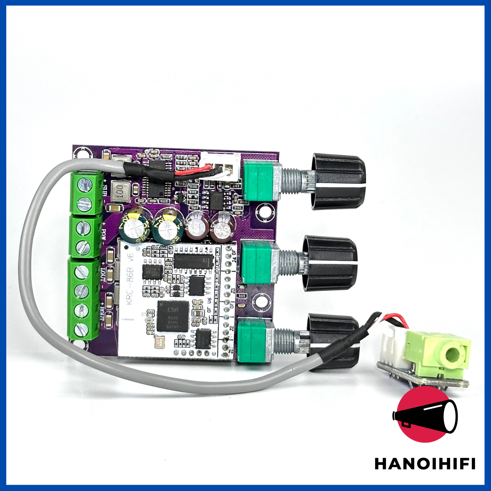 Krc mạch khuếch đại âm thanh bluetooth 2.1 tpa 3118 krc 6.0 15x15+30w - v6. chip tpa3118