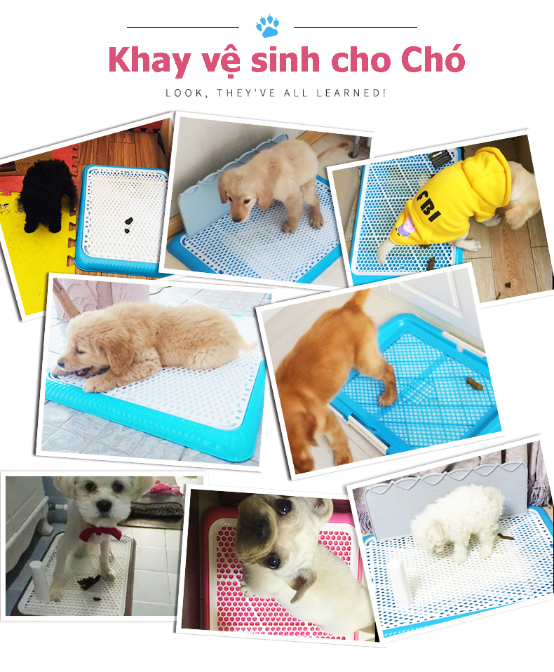 [HCM]Khay vệ sinh cho Chó Đi vệ sinh đúng chỗ Huấn luyện Thú Cưng Mẫu Mới Loại Tốt