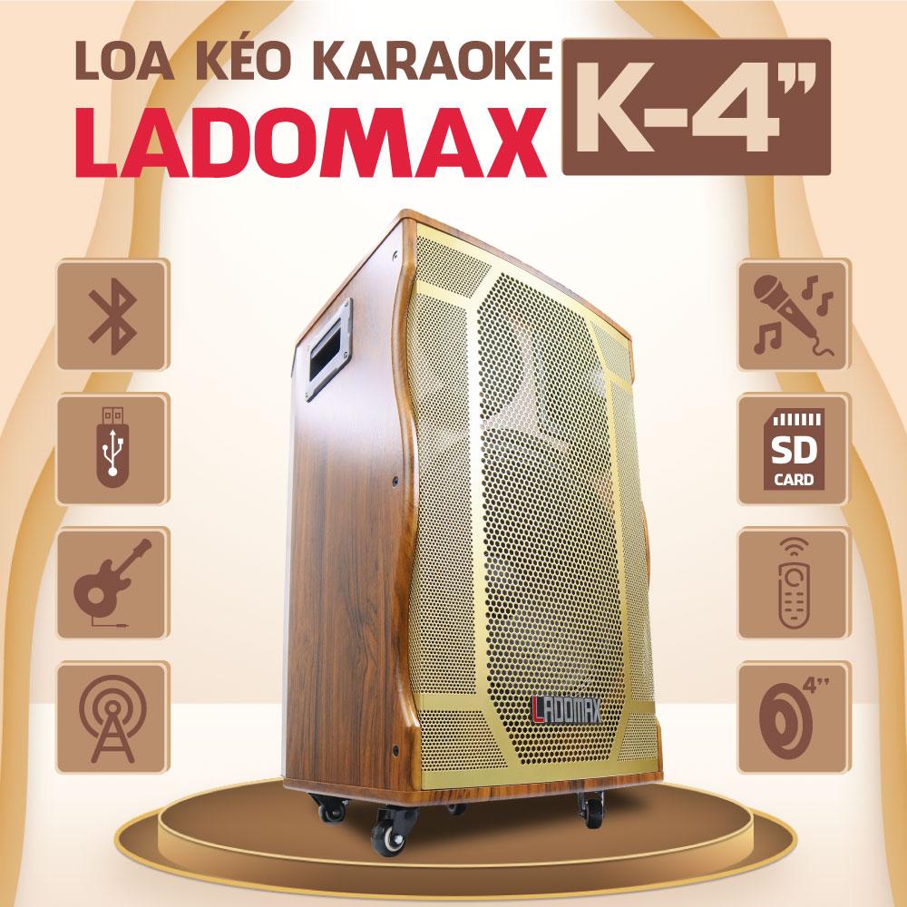 [Trả góp 0%]Loa kéo Karaoke K-TP413B Loa thùng âm thanh chuẩn tiện dụng nhiều chức năng BH 12 tháng