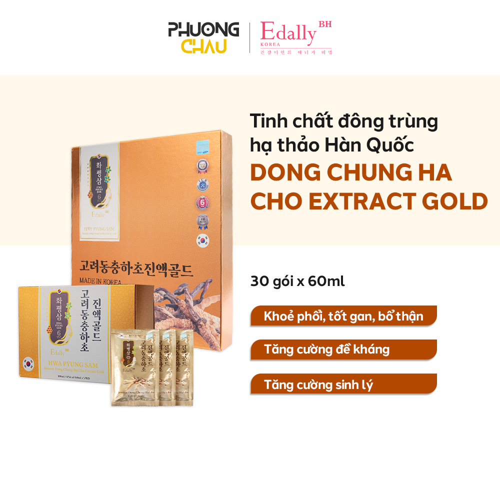 Tinh chất đông trùng hạ thảo Edally Hàn Quốc 30 gói 60ml