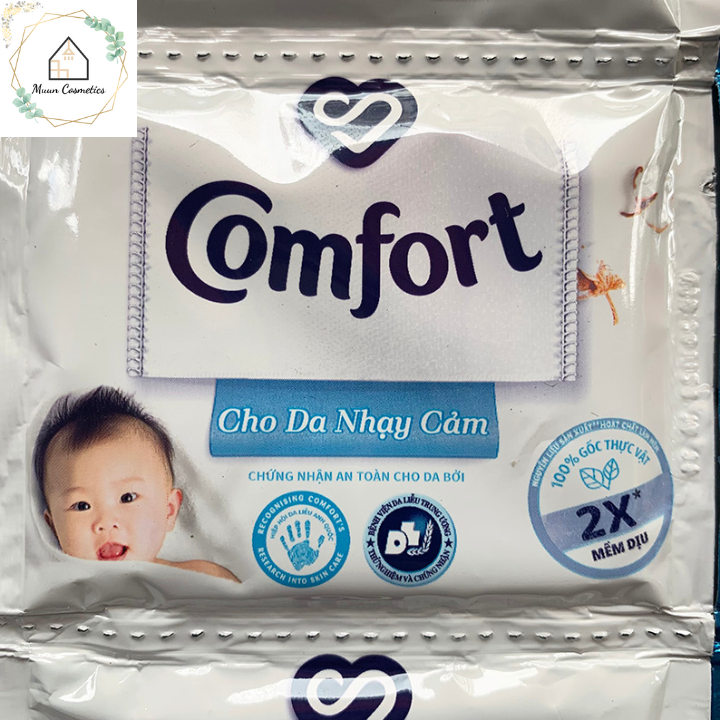 Nước Xả Vải Comfort Cho Da Nhạy Cảm Dây 10 Gói