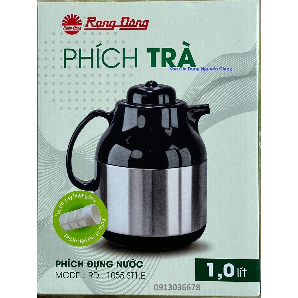 Phích nước rạng đông ,phích trà, ấm trà giữ nhiệt 1 lít hàng cao cấp chính hãng