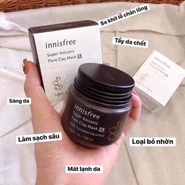  Mặt nạ đất sét innisfree volcanic pore clay mask 2x