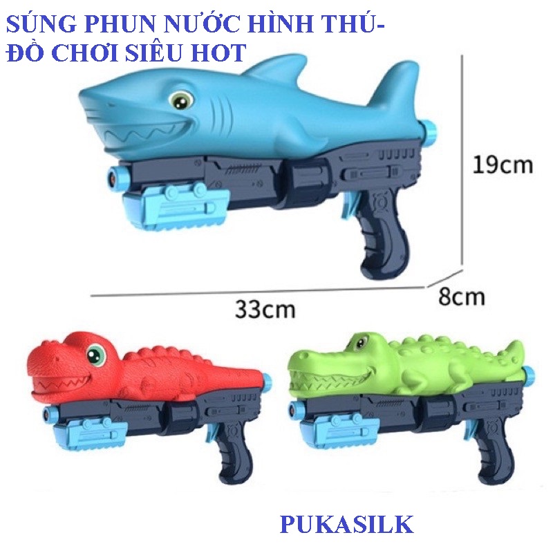 Súng phun nước hình thú-đồ chơi siêu hot