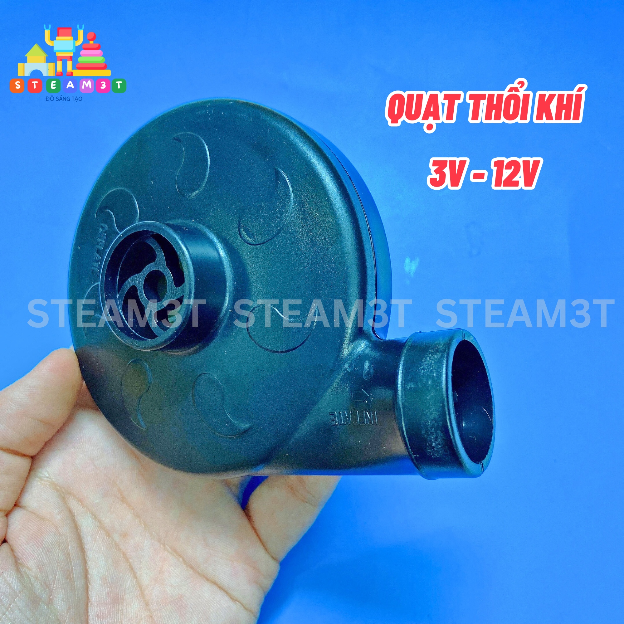 Quạt thổi khí 3.7v 6v 12v, máy thổi gió mini lò nướng bếp lửa - lk0704