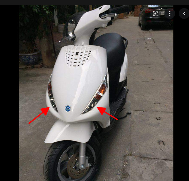 Đèn xi nhan TRước xe ZIP PIAGGIO [CÓ BÁN LẺ] Xi nhan xe Zip