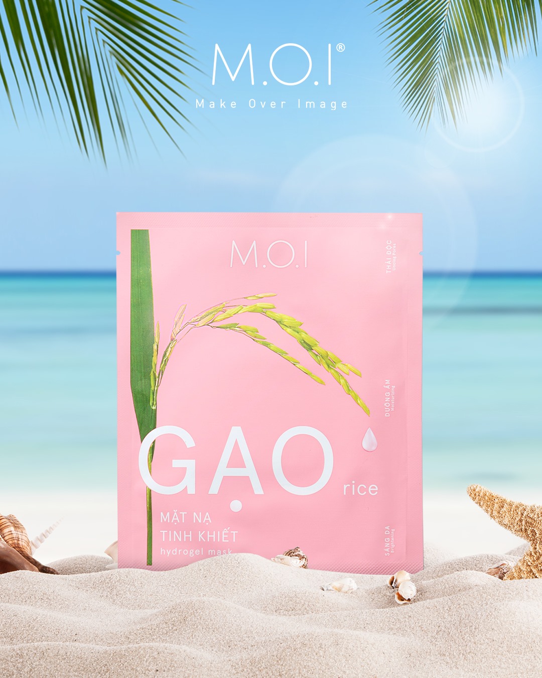 Mặt nạ gạo tinh khiết MOI Cosmetics