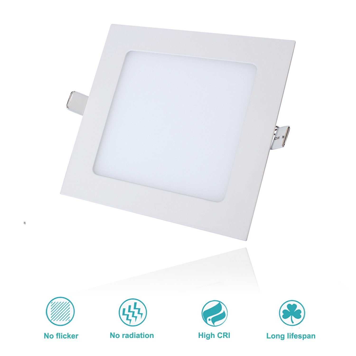 Đèn Led Âm Trần Vuông Siêu mỏng tiết kiệm điện 6W/9W/12W ánh sáng Trắng/Trung tính/Vàng
