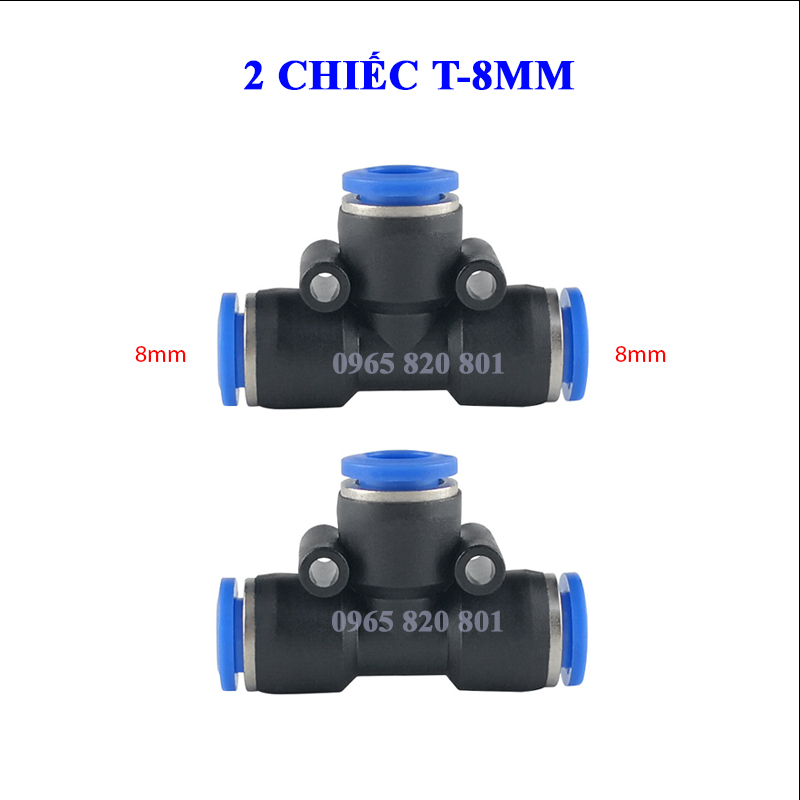 [Bịch 2  cái] Nối T dây phun sương 8mm