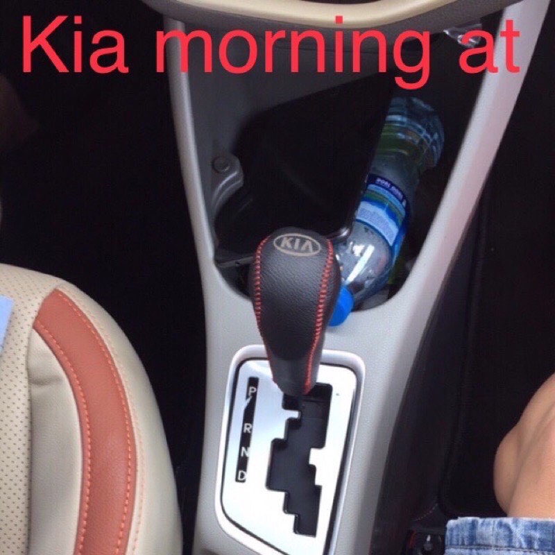 Bọc cần số, phanh tay kia morning số tự động tất cả các đời da bò thật 100%, bảo hành 2 năm