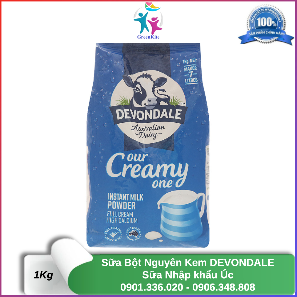 Sữa Bột DEVONDALe Nguyên Kem 1Kg - Sữa Devon Nhập Khẩu Úc