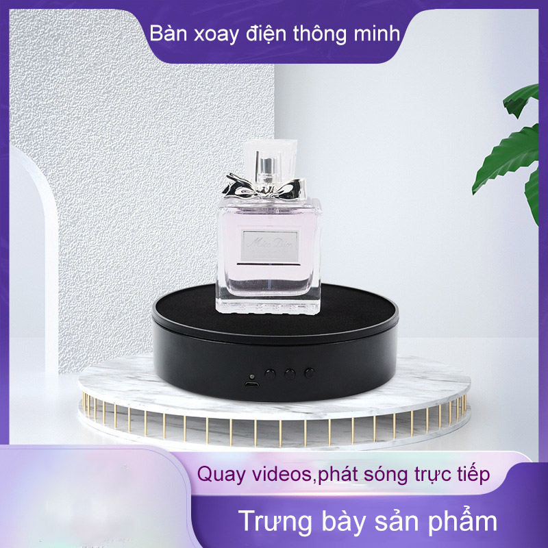 Đế xoay trưng bày sản phẩm 15cm, bàn xoay điện