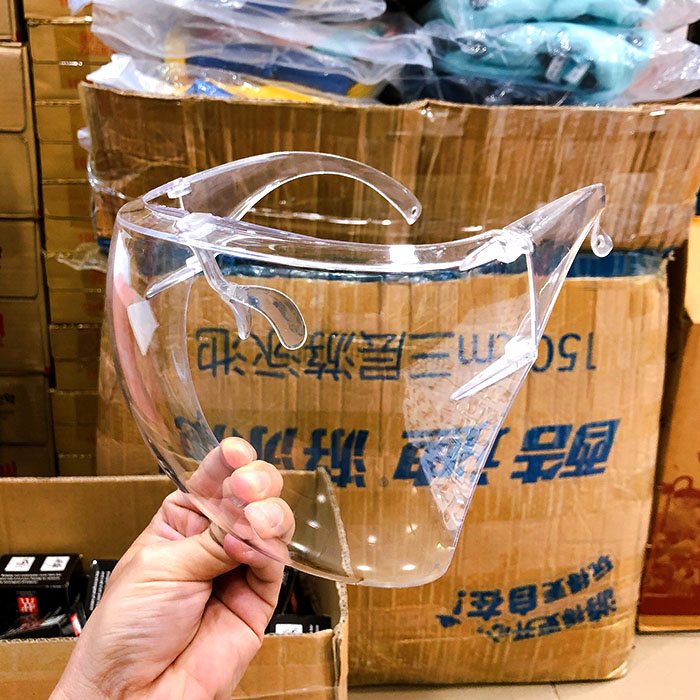 [HCM] - Kính Chống Giọt Bắn Người Lớn, Trẻ Em Face Shield, Kinh Chong Dich HÀNG LOẠI 1 Cao Cấp Che Kín Mặt, Chống Bụi, Kháng Khuẩn Trong Suốt