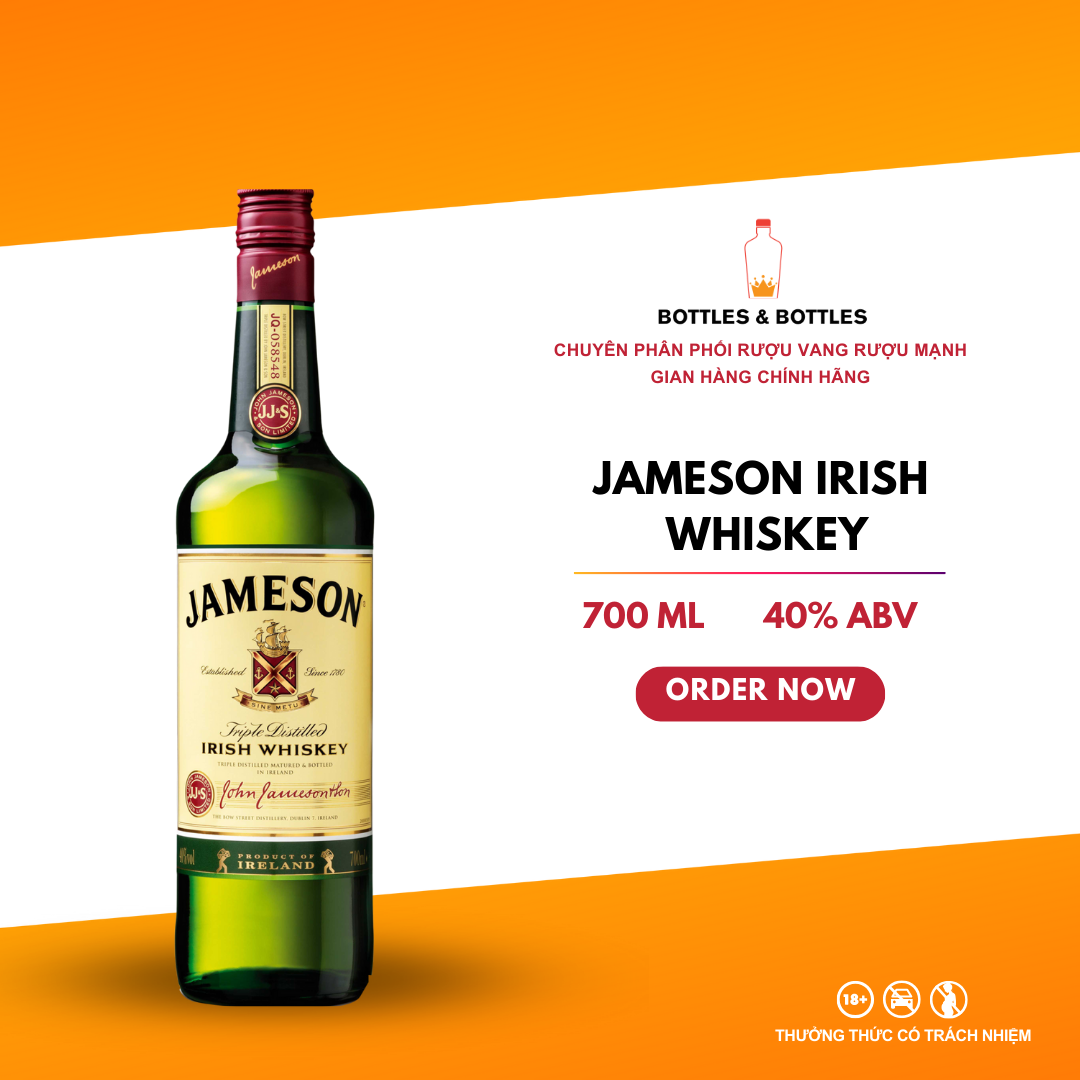 Rượu irish whiskey jameson - 700ml - 40%