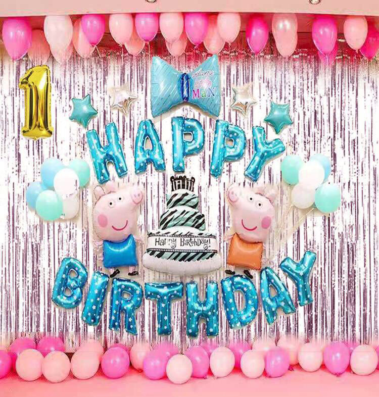 Set bóng trang trí sinh nhật cho bé yêu tặng bóng số tuổi