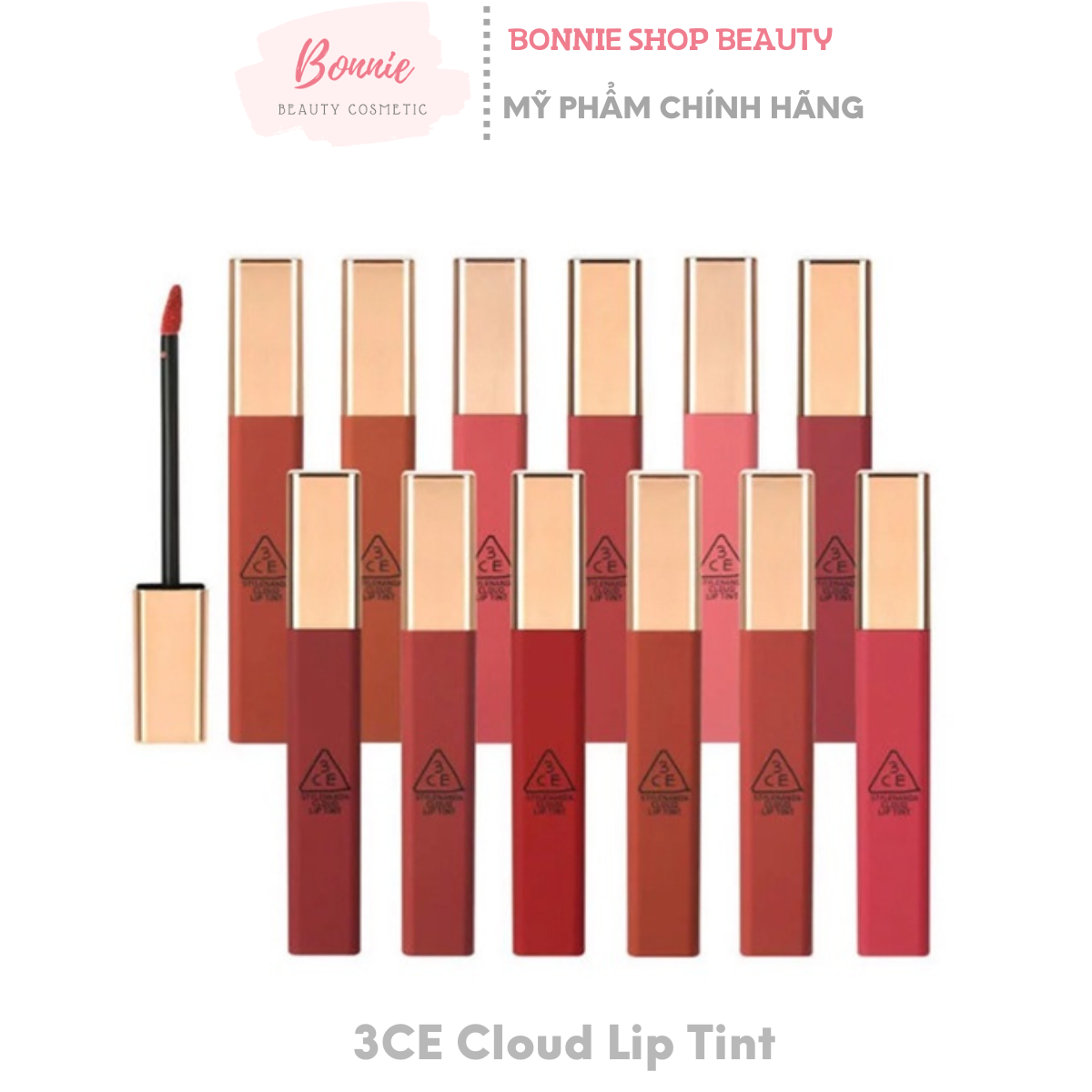Son kem lì 3ce cloud lip tint, son 3ce lì mịn như mây