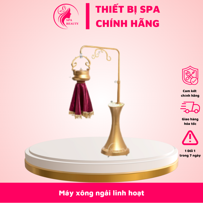 Máy xông ngải linh hoạt bảo hành 12th cho spa