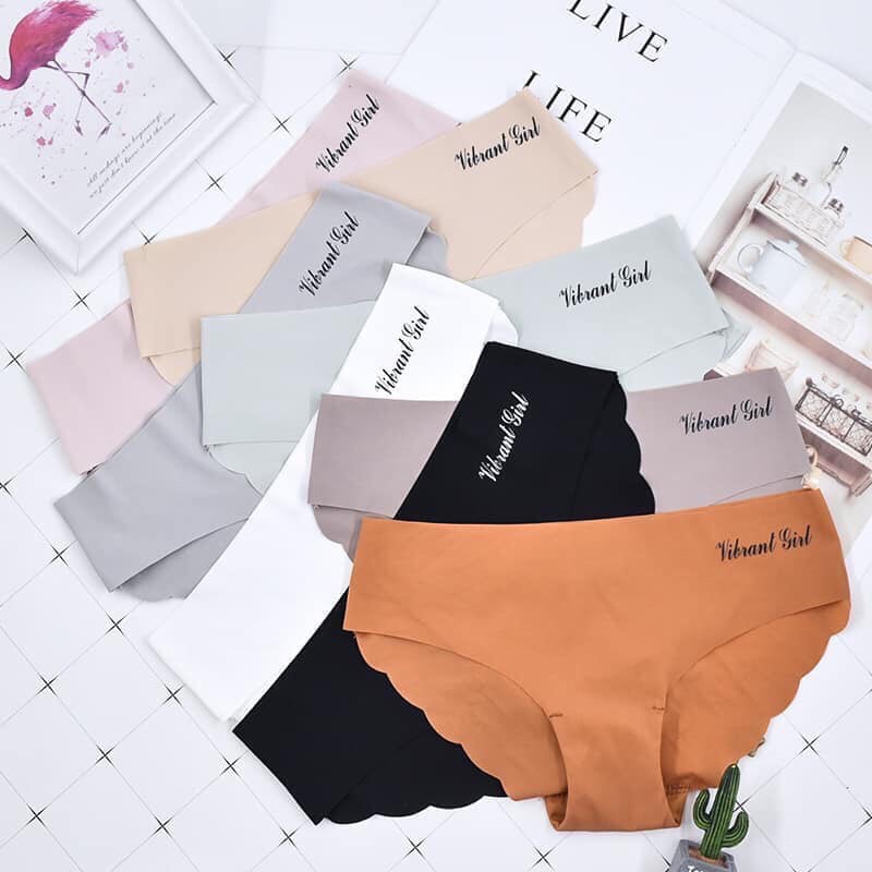 Combo 10 quần lót su đúc không đường may viền sóng mã 1028
