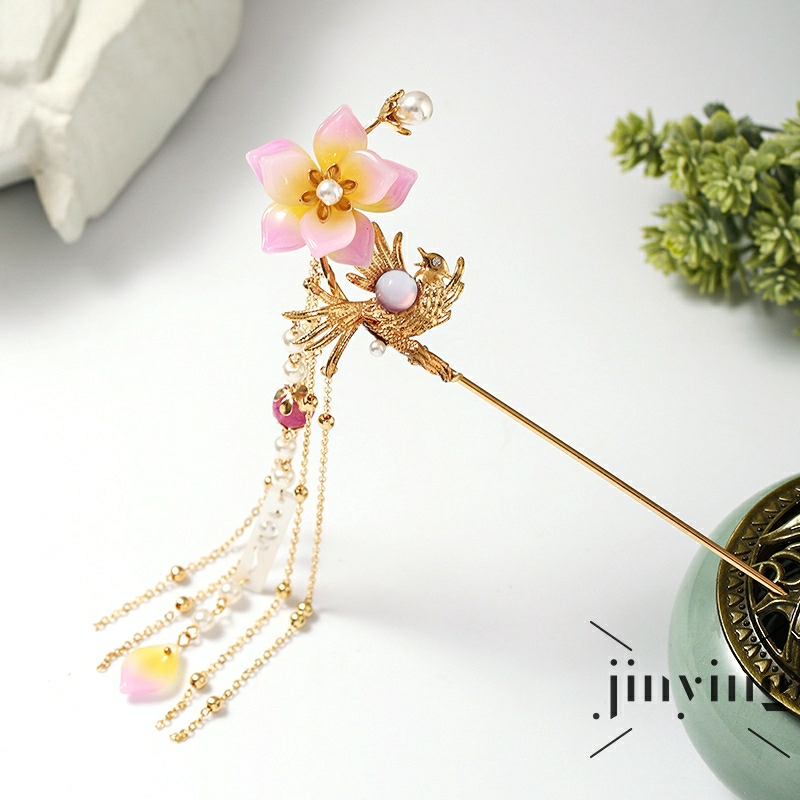 [HCM]Trâm cài tóc đính hoa và phượng hoàng