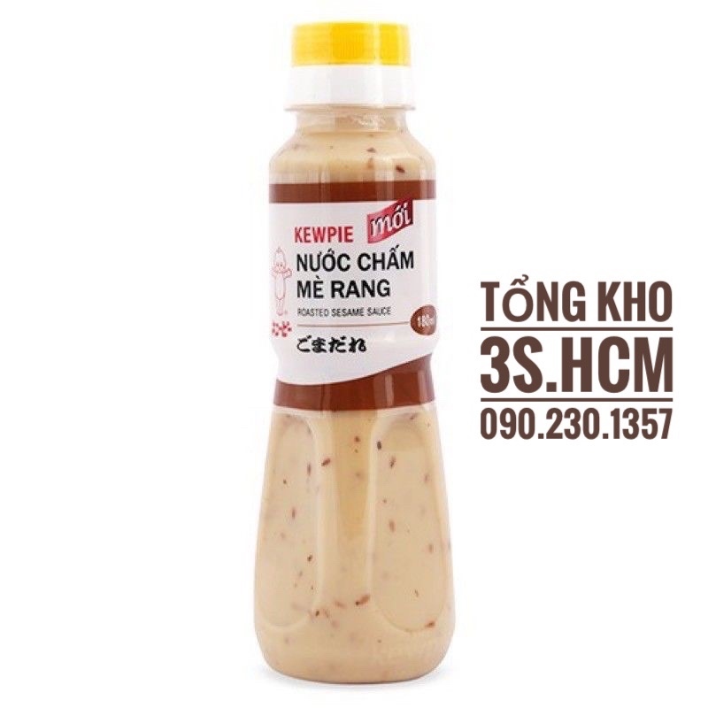 HOT SALE Nước chấm sốt (xốt) mè rang Kewpie 180ml - Ăn kèm với rong nho và salad rau- có thể dùng ăn kiêng