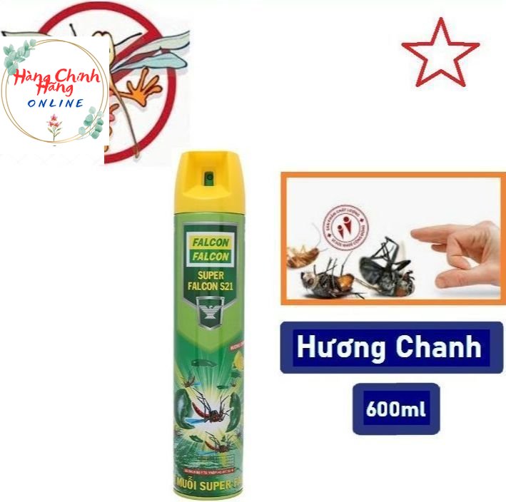 Bình xịt muỗi FALCON 600ml - Hương chanh