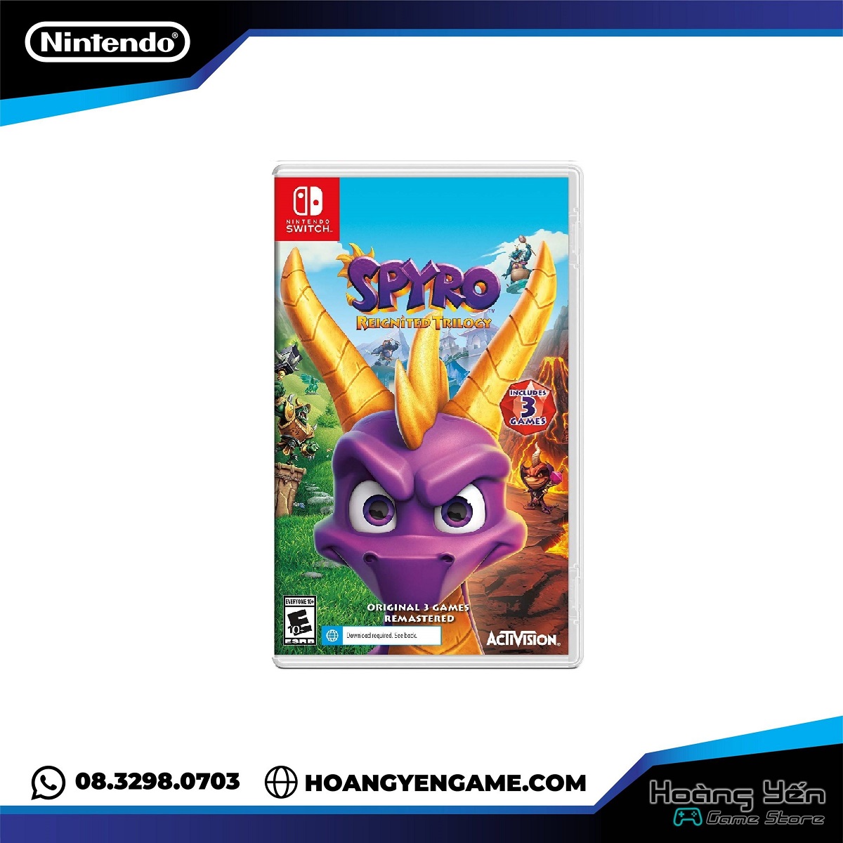 Băng game Spyro Reignited Trilogy Nintendo Switch