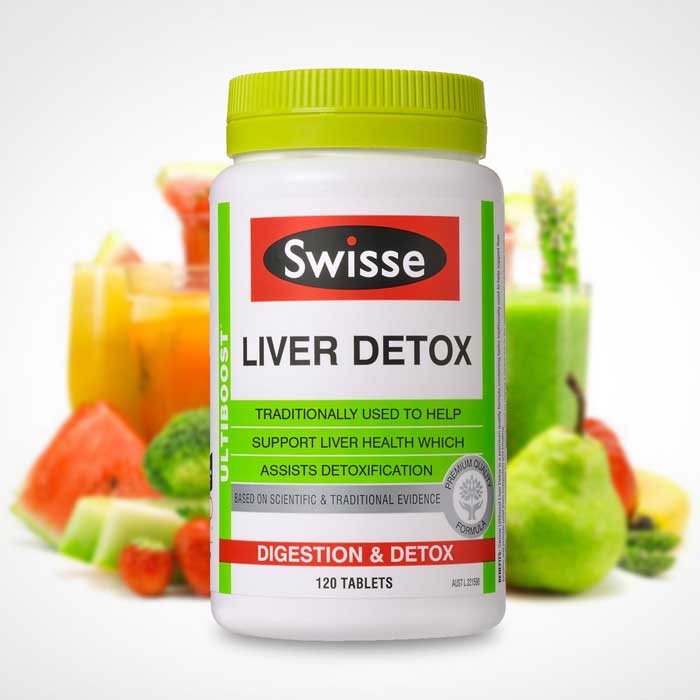 (Mẫu mới) - Viên uống bổ gan, thải độc Swisse Liver Detox  của Úc