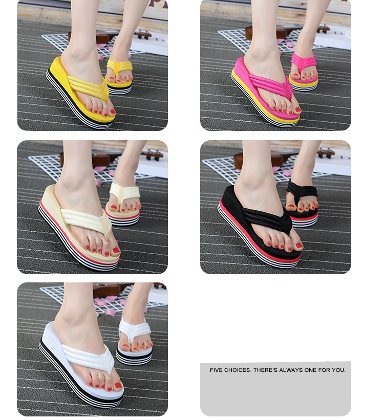 Dép kẹp, tông nữ xỏ ngón đế cao 6 phân thời trang kiểu mới đẹp hot trend DN23 nhiều màu xinh