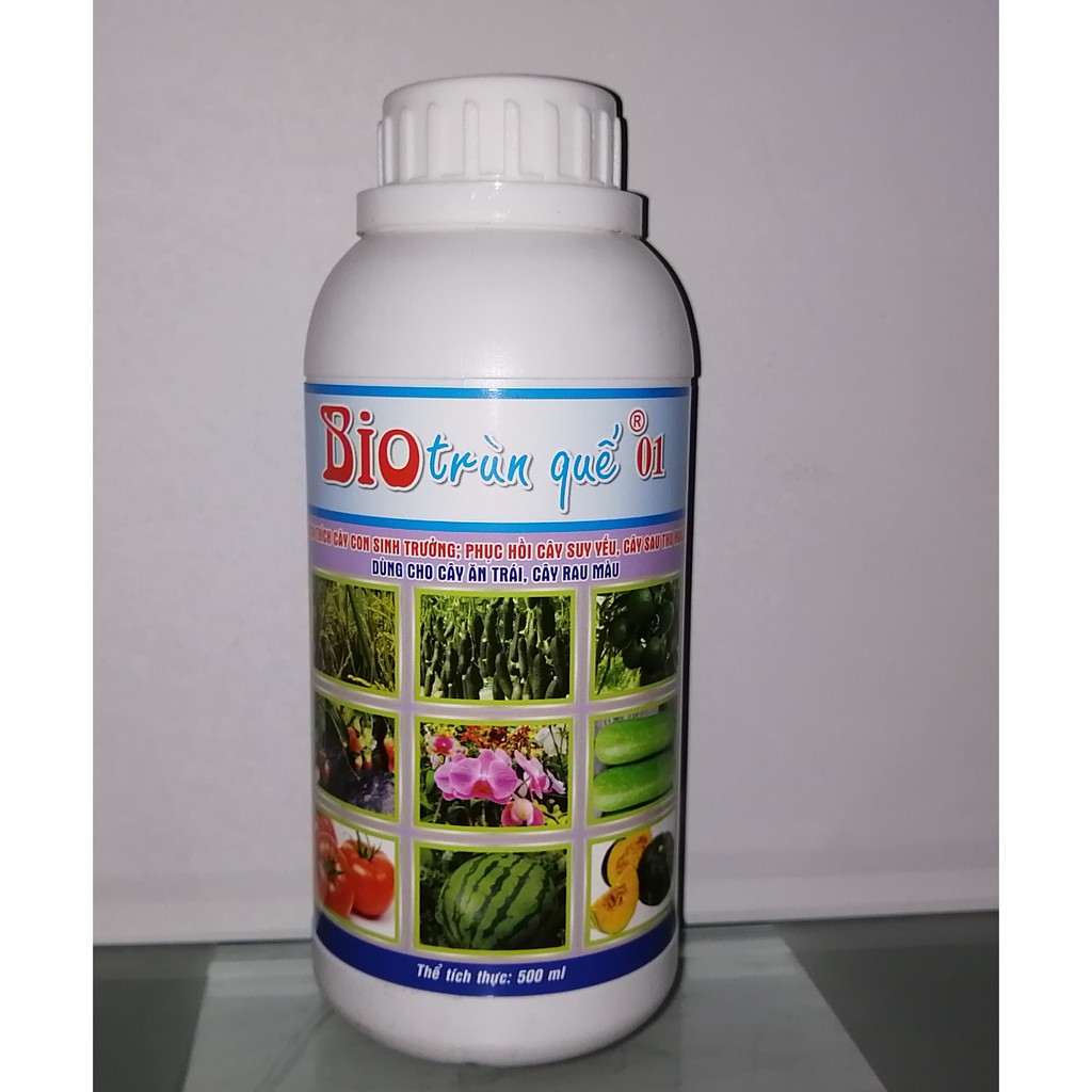Phân bón hữu cơ sinh học Dịch trùn quế thủy phân - Phân trùn quế BIO 01 kích thích ra rễ và tốt lá
