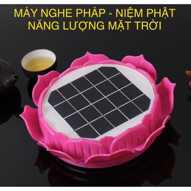 Đài năng lượng mặt trời nghe kinh niệm phật hình hoa sen