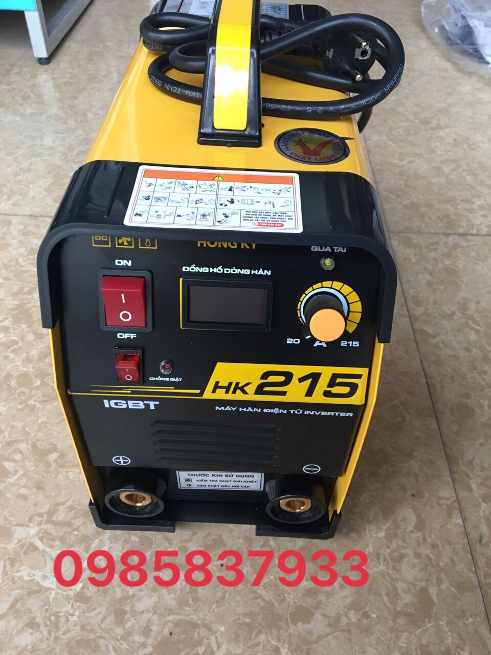 Máy hàn điện tử que 4.0 mm hk 215a tại máy ntt bảo hành dài hạn độ bền cao