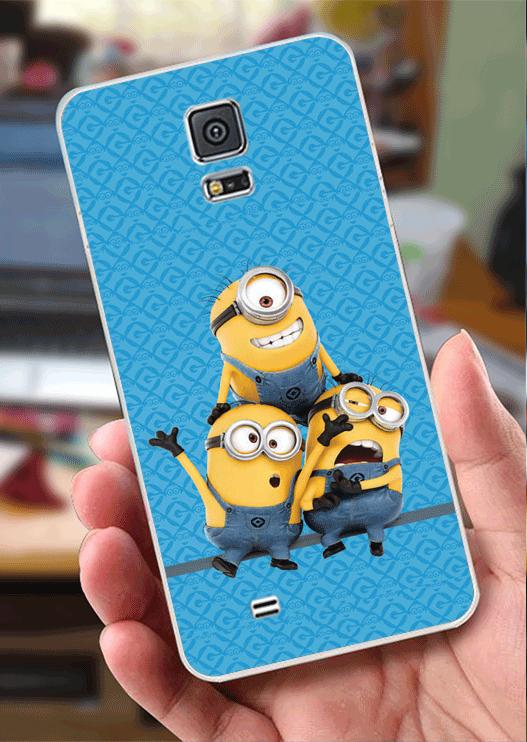 Ốp Lưng Samsung S5 (dẻo viền trắng trong) - Minio