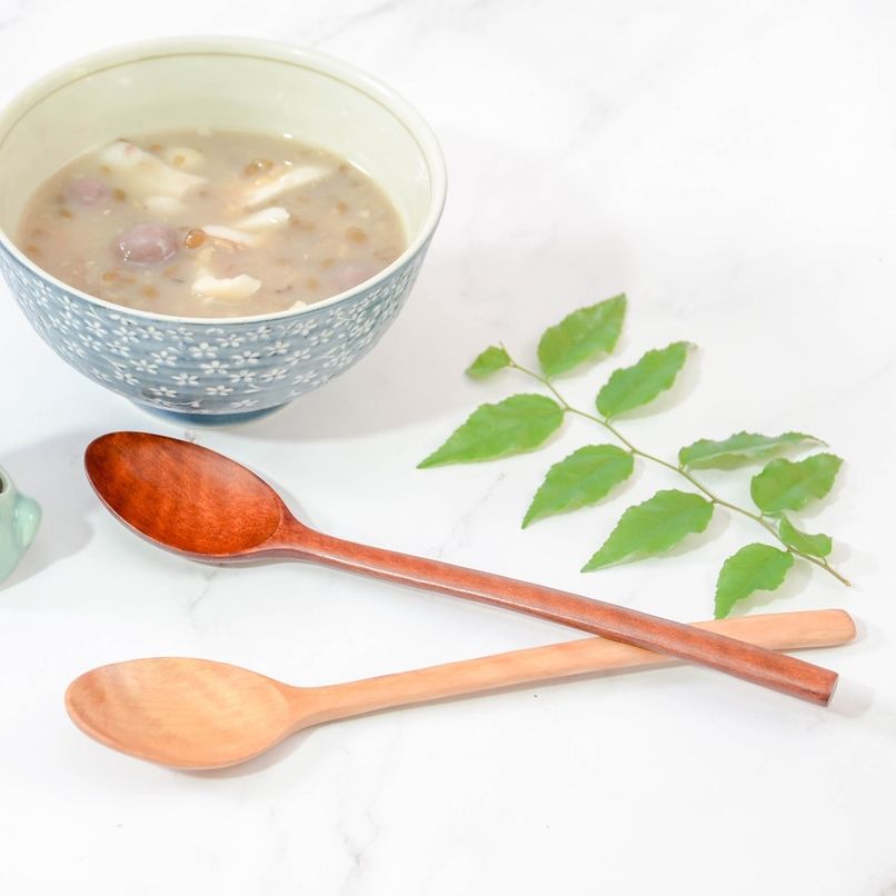 Muỗng ăn cơm bằng gỗ tự nhiên VKU, Thìa ăn cơm bằng gỗ nhiều kích thước