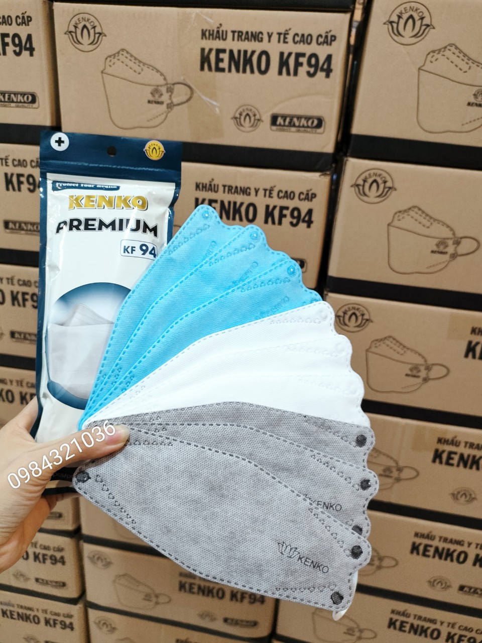 Rẻ nhất Lazda thùng 300 chiếc khẩu trang Kf94 kenko mask