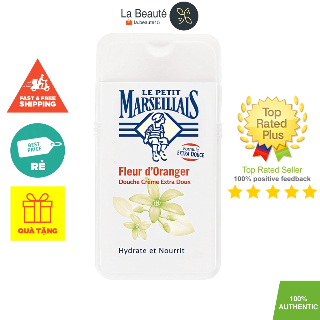 Le Petit Marseillais Fleur d Oranger - Sữa Tắm Chiết Xuất Từ Hoa Cam 250ml