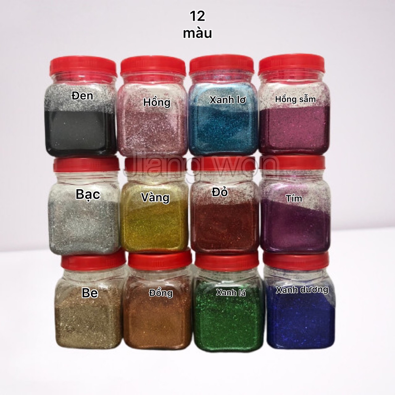 100g bột nhũ, kim tuyến các màu