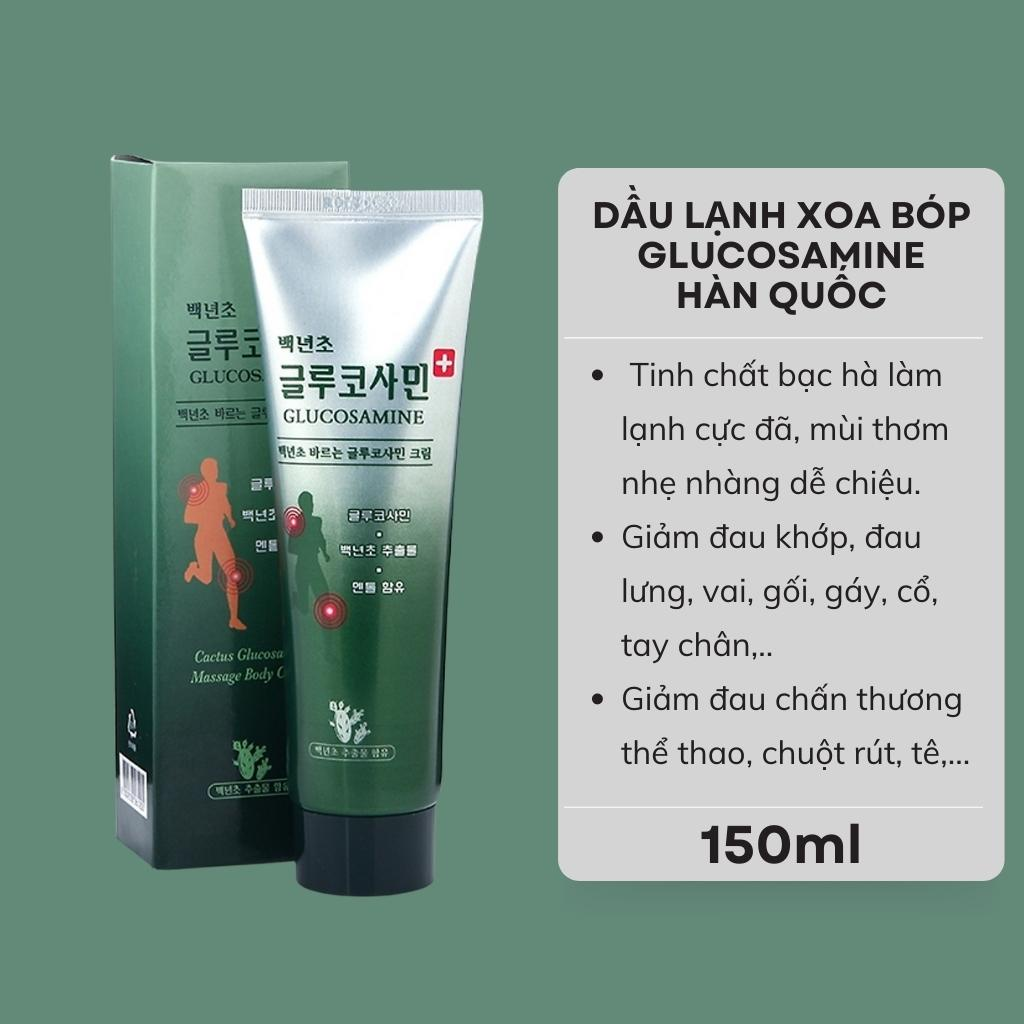 Dầu lạnh xoa bóp glucosamin hàn quốc, cao xoa bóp thảo dược giảm đau nhức xương khớp