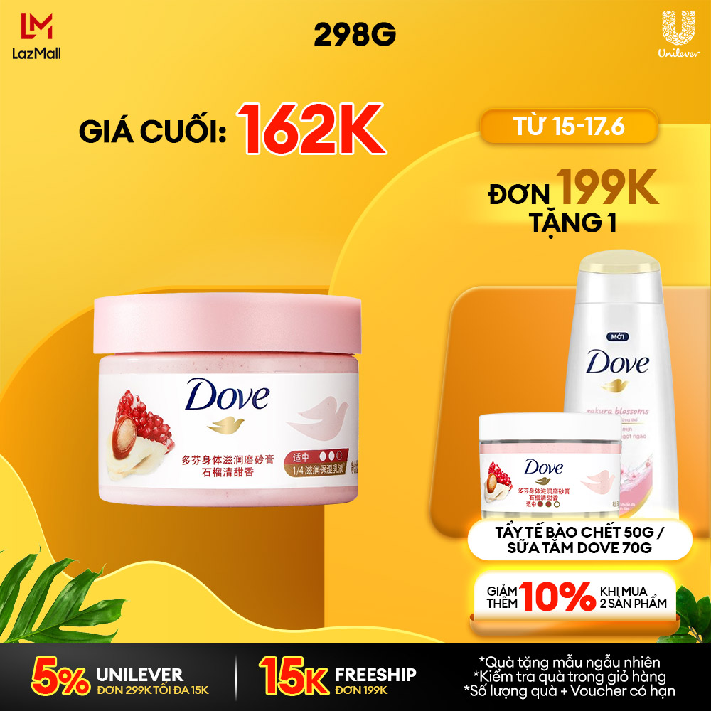 Smoothie Tẩy Da Chết Dưỡng Ẩm Toàn Thân Dove 298g