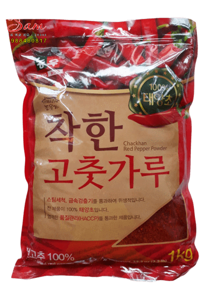 Ớt bột hàn quốc nong woo vảy 1kg - làm kim chi