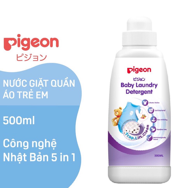 Nước giặt quần trẻ em Pigeon Nhật Bản 500ml cho bé