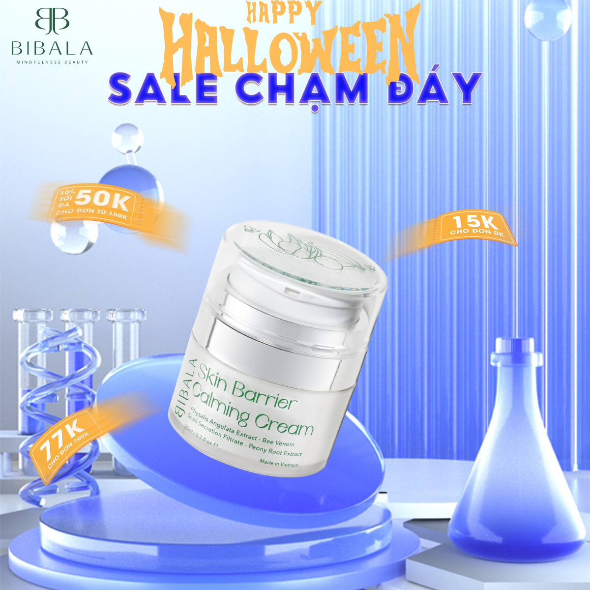 Kem Dưỡng Phục Hồi, Làm Dịu Da Đa Năng, Lành Thương, Làm Giảm Kích Ứng BIBALA SKIN BARRIER CALMING CREAM 20g