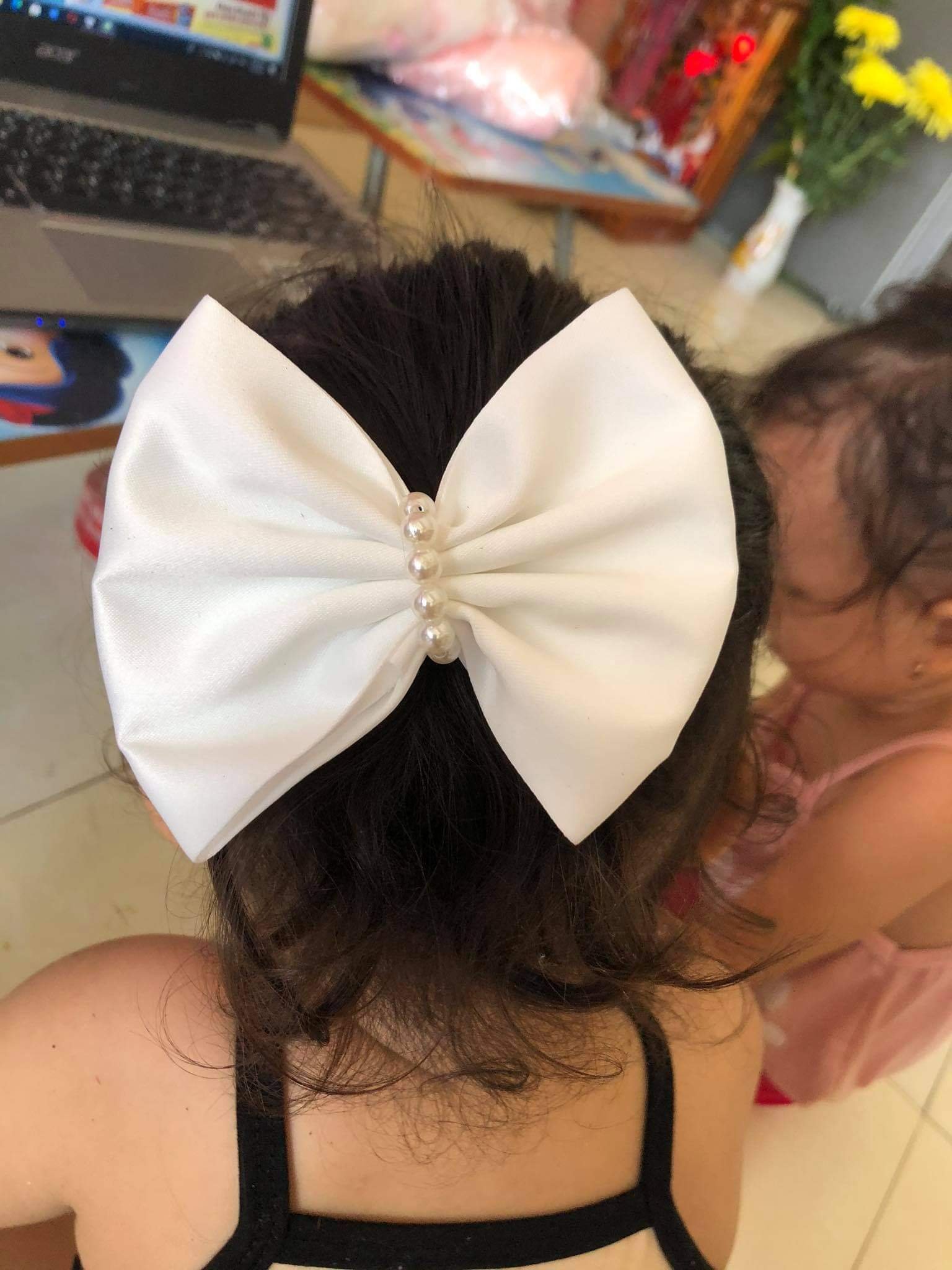 cài nơ cho bé , cài tóc bé gái , phụ kiện bé gái