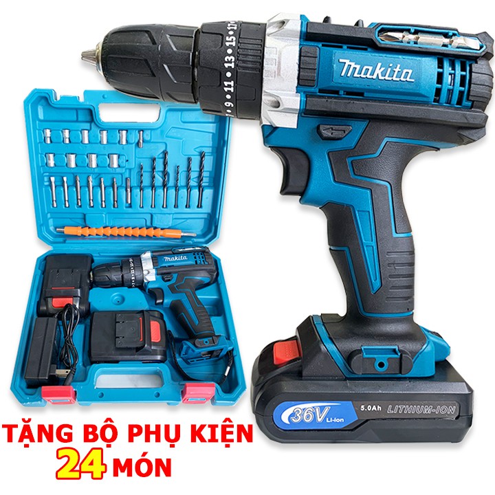 MÁY KHOAN PIN CẦM TAY MAKITA 36V 3 Chức Năng Khoan