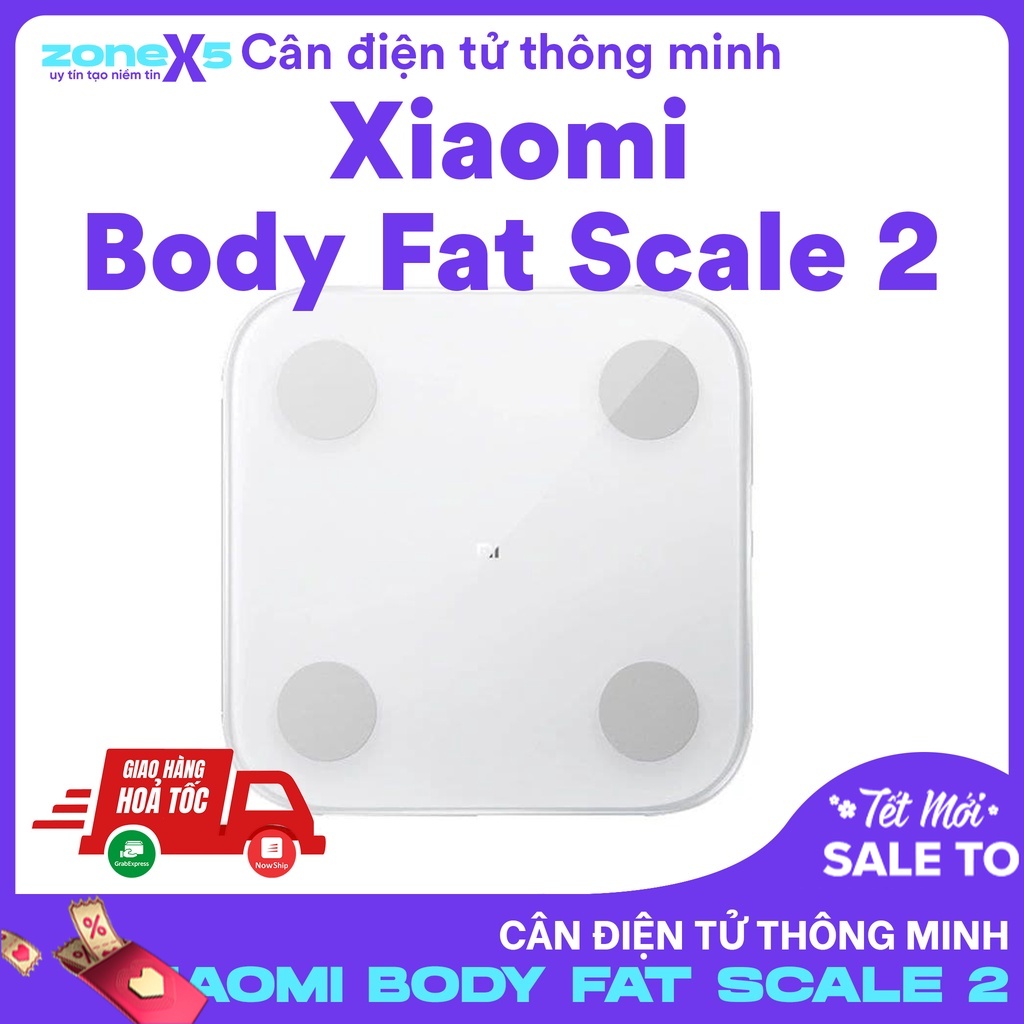 Cân điện tử thông minh Xiaomi Mi Body Fat Scale 2 - Cung cấp 13 dữ liệu về cơ thể và cân Xiaomi Scale 2